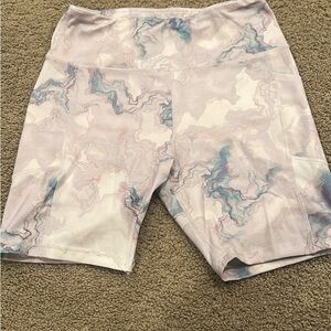 Women's Marble Print Shorts